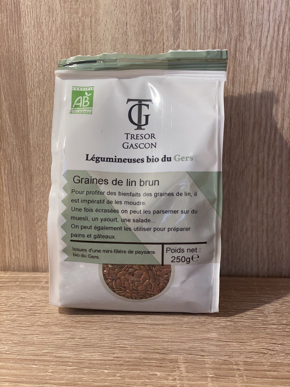 Graines de Lin brun BIO 250 gr